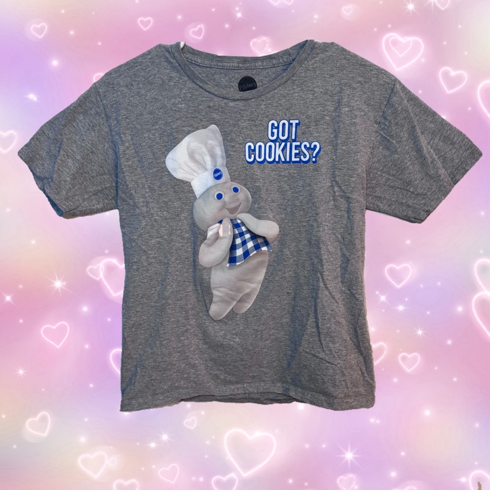 ✨pillsbury dough boy graphic baby tee✨
